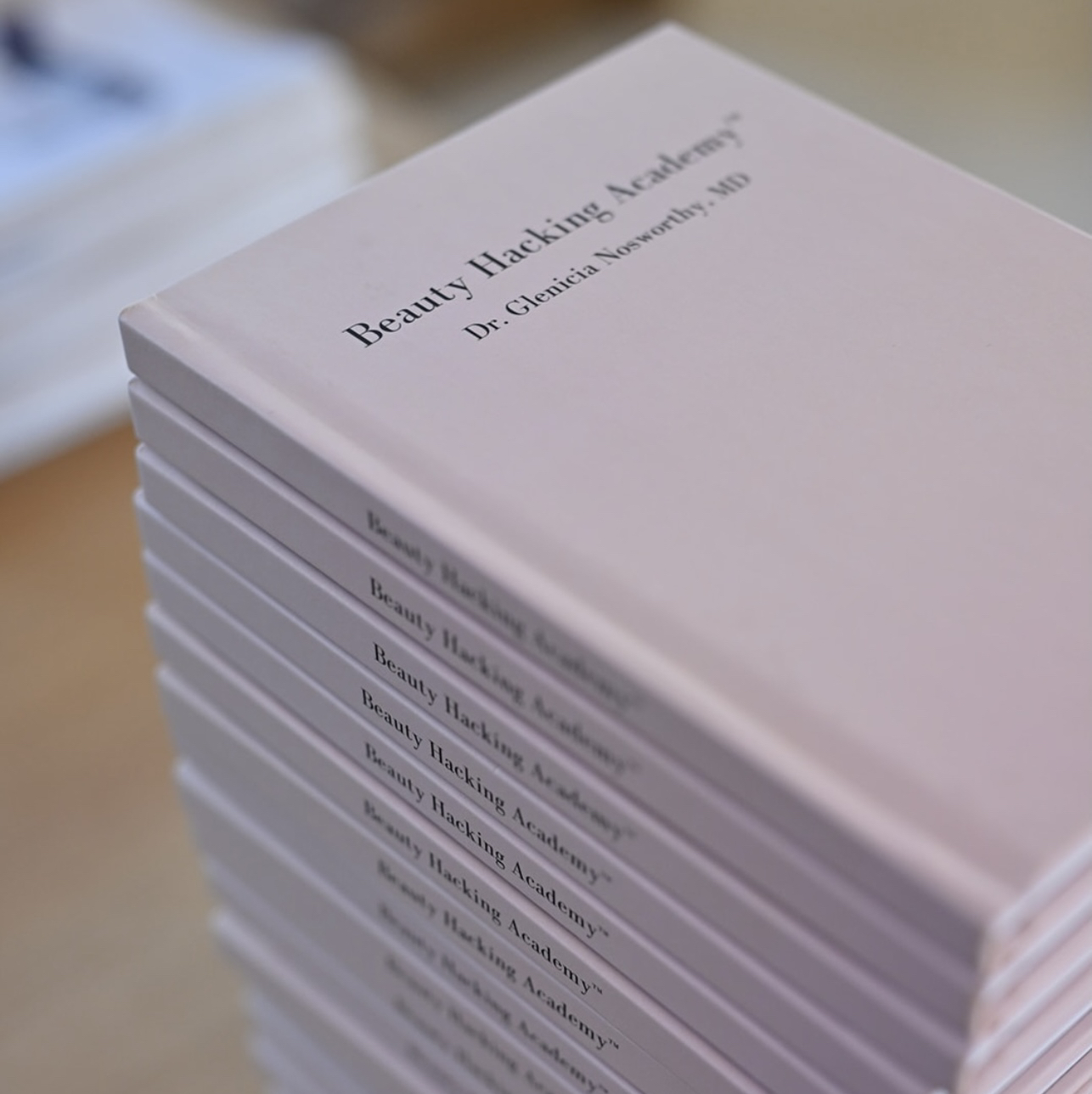 Stacked Beauty Hacking Academy books by Dr. Glenicia Nosworthy